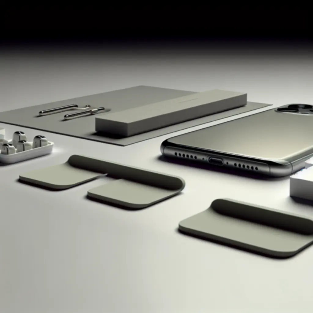 Podgląd smartfona z akcesoriami