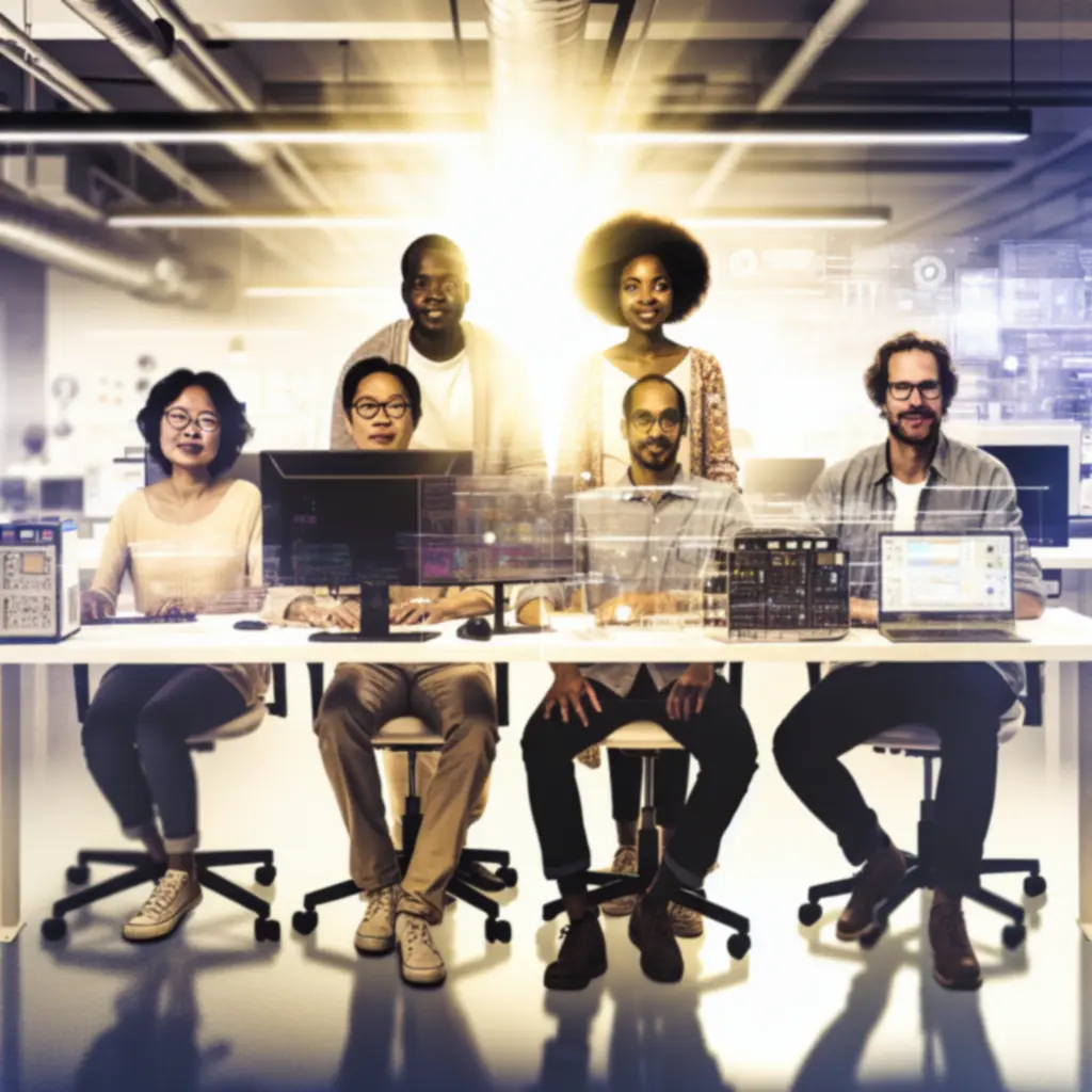 Zespół Digital Market PL pracujący w nowoczesnym biurze technologicznym