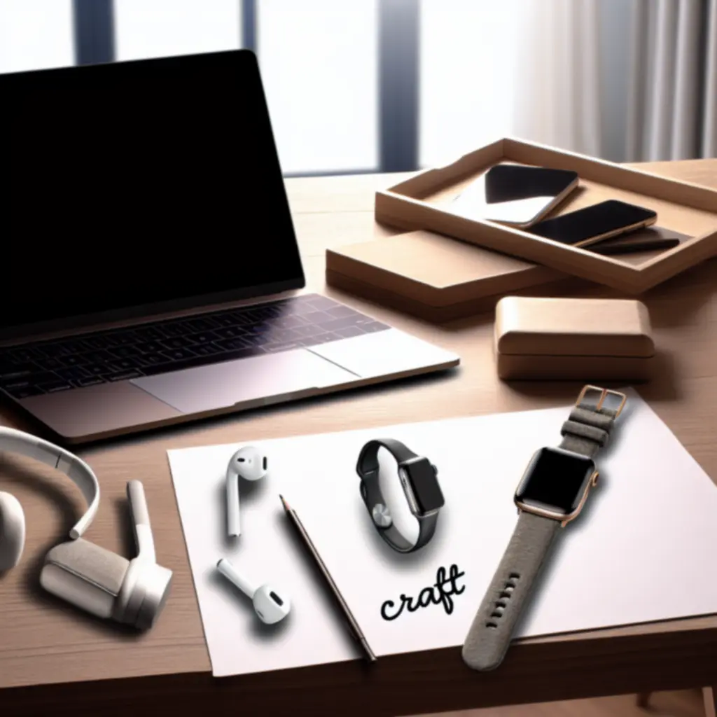 Smartwatch i słuchawki bezprzewodowe prezentowane w nowoczesnej aranżacji lifestyle